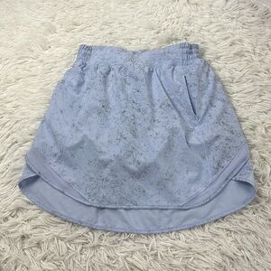 Lululemon Hotty Hot High-Rise Skirt *Long Gravel Dust Pastel Blue Multi